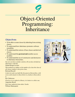 Object-Oriented Programming: Inheritance