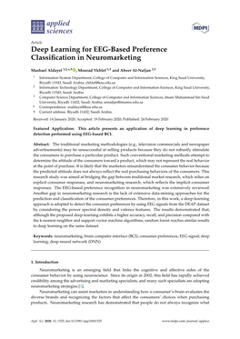 Deep Learning for EEG-Based Preference Classification In