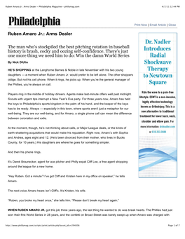 Ruben Amaro Jr.: Arms Dealer - Philadelphia Magazine - Phillymag.Com 4/7/11 12:44 PM