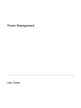 Power Management