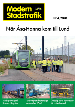 Ta Del Av Hela Artikeln I Modern Stadstrafik Nr 4 2020