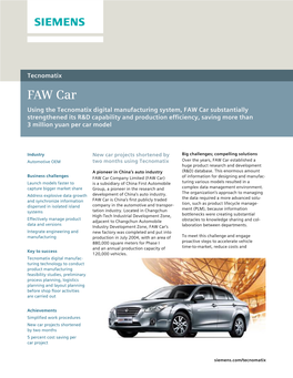 FAW Car Case Study