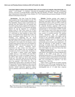 Crater Evidence Does Not Support the Late Noachian Icy Highlands for Mars