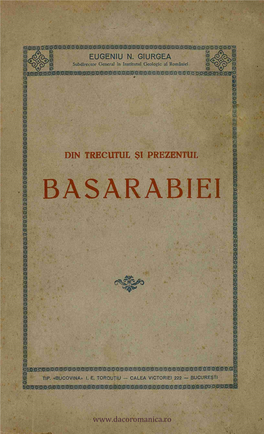 Giurgea Eugeniu E. Din Trecutul Și Prezentul Basarabiei. 1928