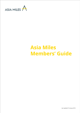 Asia Miles Members' Guide