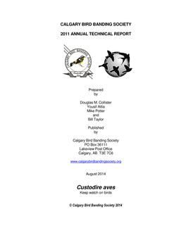 2011 Annual Technical Report