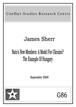 NATO's New Members: a Model for Ukraine? the Example of Hungary