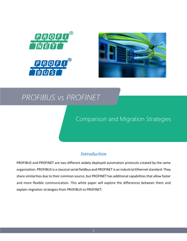 PROFIBUS Vs PROFINET