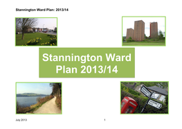 Stannington Ward Plan: 2013/14