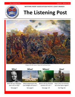 The Listening Post Issue 65—Winter 2016