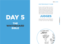 JUDGES DAY 5 DAY WHITEBOARD BIBLE the to Triumph Over Fear and Other Obstacles