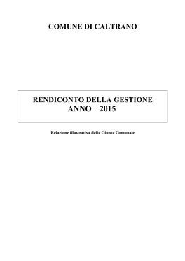 Relazione Completa