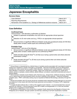 Japanese Encephalitis