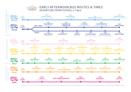 Early Afternoon Bus Routes & Times