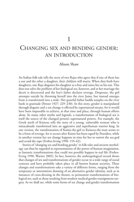 Chapter 1. Changing Sex and Bending Gender: an Introduction