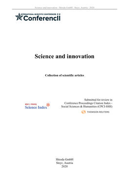 Science and Innovation ∙ Shioda Gmbh ∙ Steyr, Austria ∙ 2020