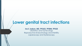 Lower Genital Tract Infections