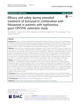 Efficacy and Safety During Extended