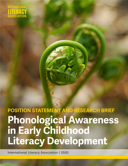 Phonological Awareness in Early Childhood Literacy Development