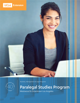 UCLA Extension Paralegal Studies Program Brochure