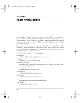 Appb: Apache Perl Modules
