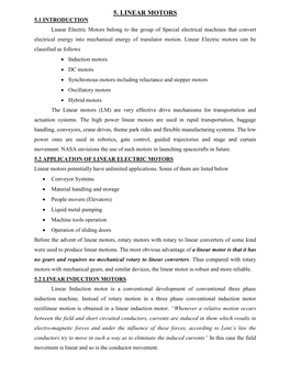 5. Linear Motors