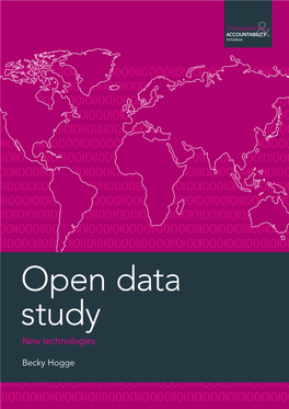 Open Data Study New Technologies