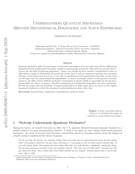 Understanding Quantum Mechanics (Beyond Metaphysical Dogmatism and Naive Empiricism)