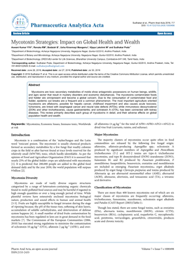 Mycotoxin Strategies