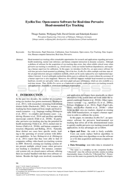 Open-Source Software for Real-Time Pervasive Head-Mounted Eye Tracking