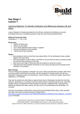 Key Stage 3 Lesson 1