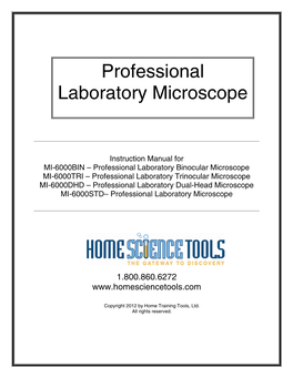 Professional Laboratory Microscope Manual