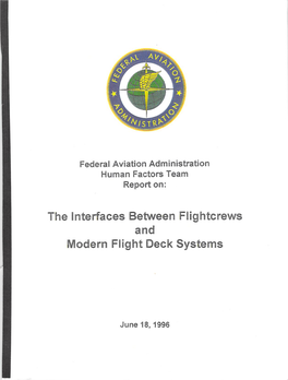 The Interfaces Between Flightcrews Modern Flight Deck Systems