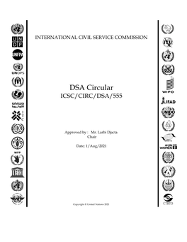 DSA Circular ICSC/CIRC/DSA/555