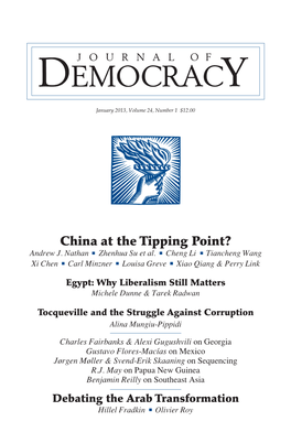 China at the Tipping Point? Andrew J