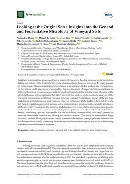 Some Insights Into the General and Fermentative Microbiota of Vineyard Soils