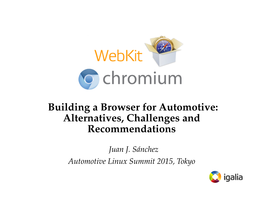 Building a Browser for Automotive: Alternatives, Challenges and Recommendations