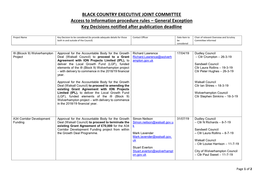 BLACK COUNTRY EXECUTIVE JOINT COMMITTEE Access to Information Procedure Rules – General Exception Key Decisions Notified After Publication Deadline