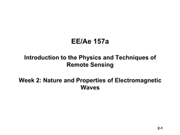 Principles and Techniques of Remote Sensing