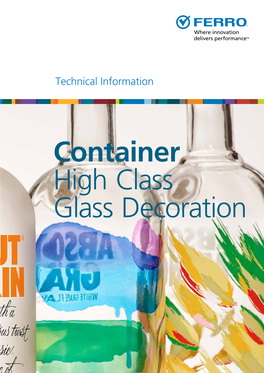 Container High Class Glass Decoration