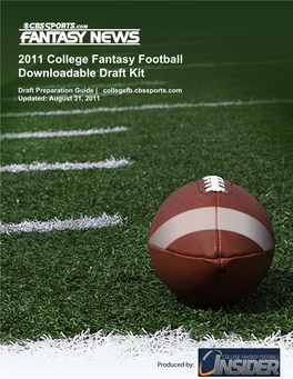 2011 College Fantasy Football Downloadable Draft Kit
