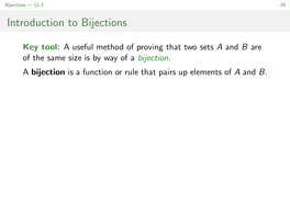 Introduction to Bijections
