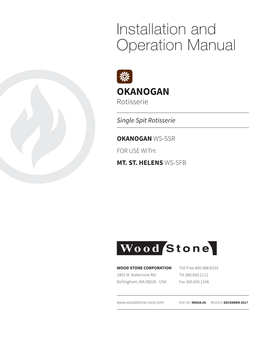 Installation and Operation Manual