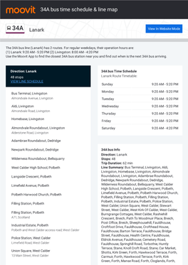 34A Bus Time Schedule & Line Route