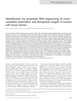 Identification, by Systematic RNA Sequencing, of Novel Candidate