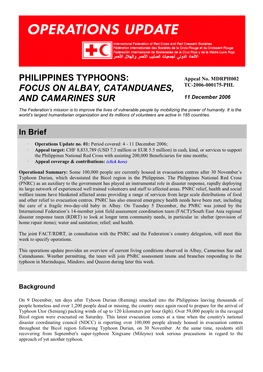 Philippines Typhoons: Focus on Albay, Catanduanes, And
