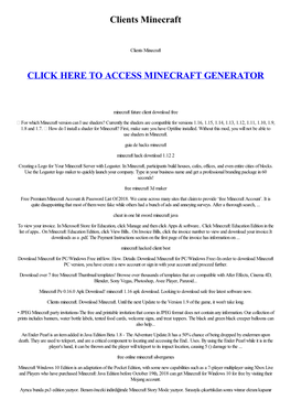 Clients Minecraft