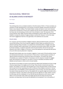 Is Islamic State in Retreat?