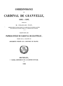 Cardinal De Granvelle