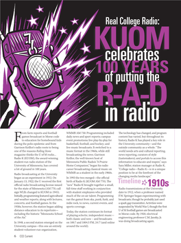 KUOM Celebrates 100 Years of Putting the R-A-D in Radio